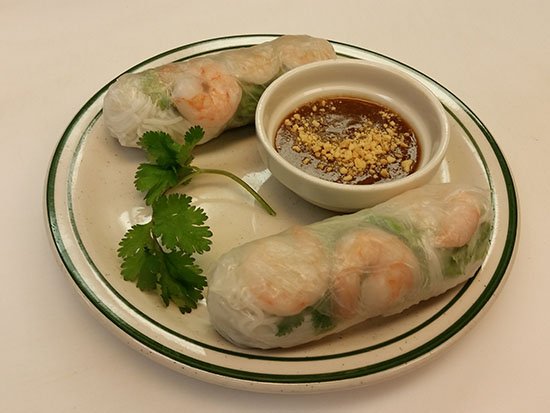 Fresh Vietnamese spring rolls